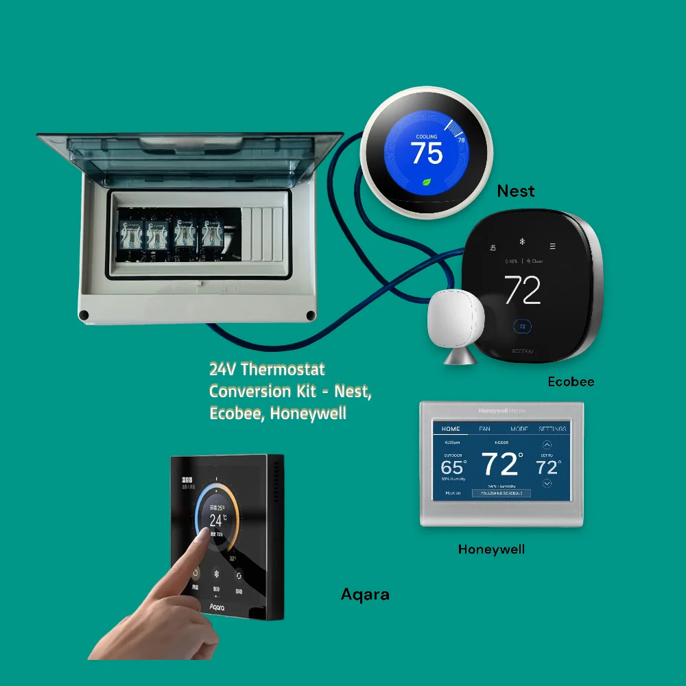 24-Volt Thermostat Conversion Kit with Installation | Compatible with Nest, Ecobee, Honeywell & More